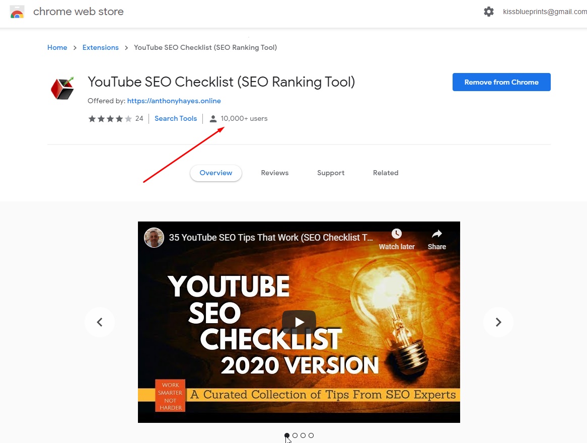 YouTube SEO Checklist Chrome Store Installs YouTube SEO Checklist Chrome Store Installs